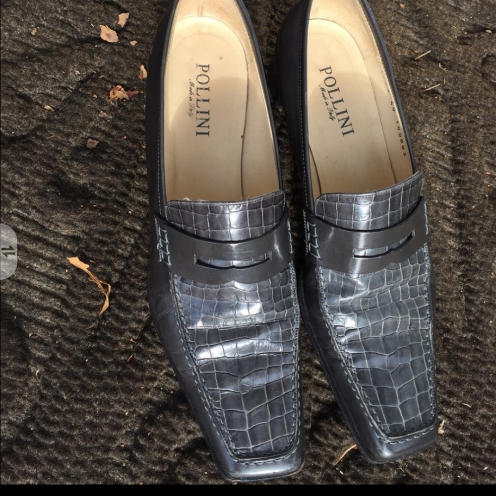 POLLINI Women HTF Heeled Penny Loafer Size 10